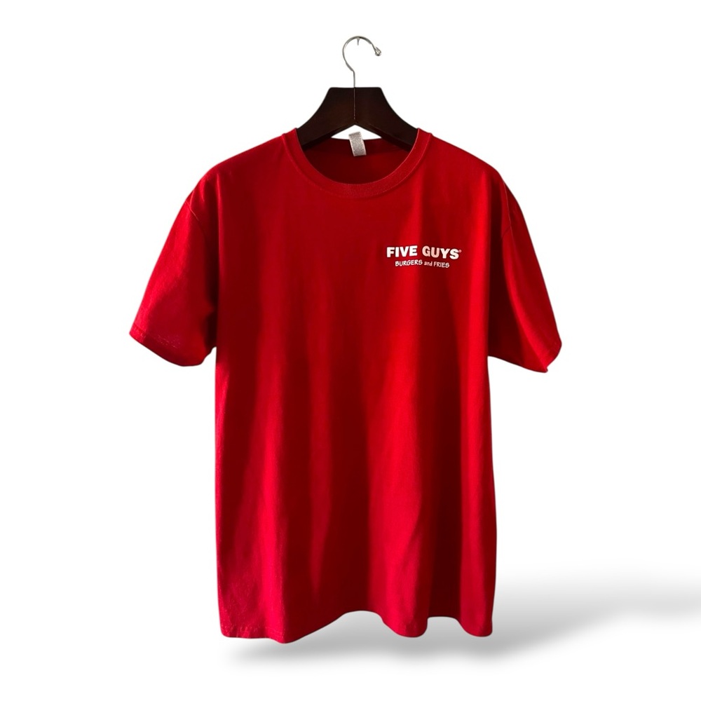 Jerzees Dri-Power Red Five Guys Print  T-Shirt, L